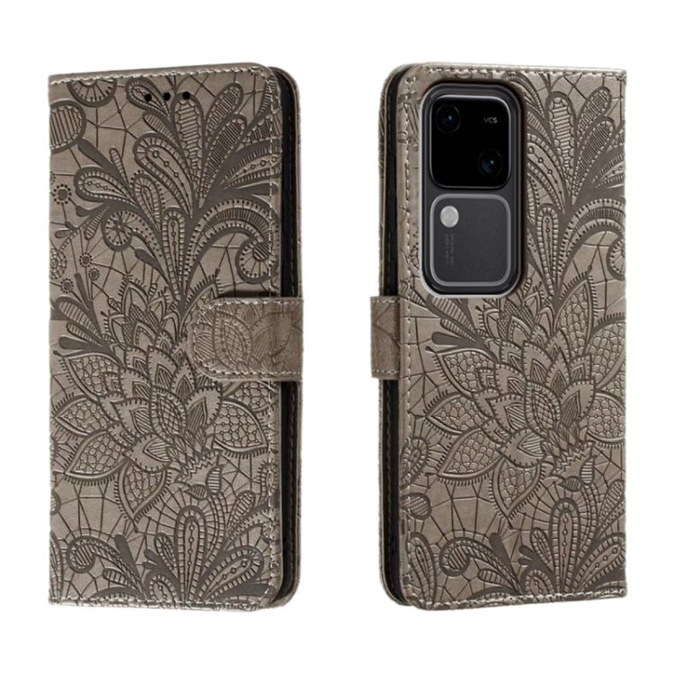 Lace Flower Embossing Flip Leather Phone Case, For vivo iQOO 15, For vivo Y500 5G, For vivo Y38, For vivo iQOO Z9X, For vivo S18E, For vivo S18, For vivo iQOO 12 Pro, For vivo iQOO 12