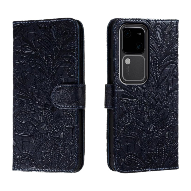 Lace Flower Embossing Flip Leather Phone Case, For vivo iQOO 15, For vivo Y500 5G, For vivo Y38, For vivo iQOO Z9X, For vivo S18E, For vivo S18, For vivo iQOO 12 Pro, For vivo iQOO 12