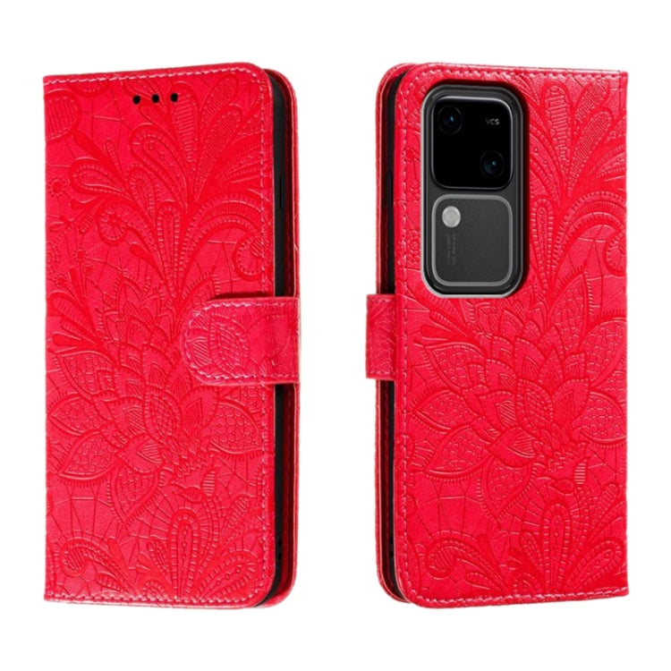 Lace Flower Embossing Flip Leather Phone Case, For vivo iQOO 15, For vivo Y500 5G, For vivo Y38, For vivo iQOO Z9X, For vivo S18E, For vivo S18, For vivo iQOO 12 Pro, For vivo iQOO 12