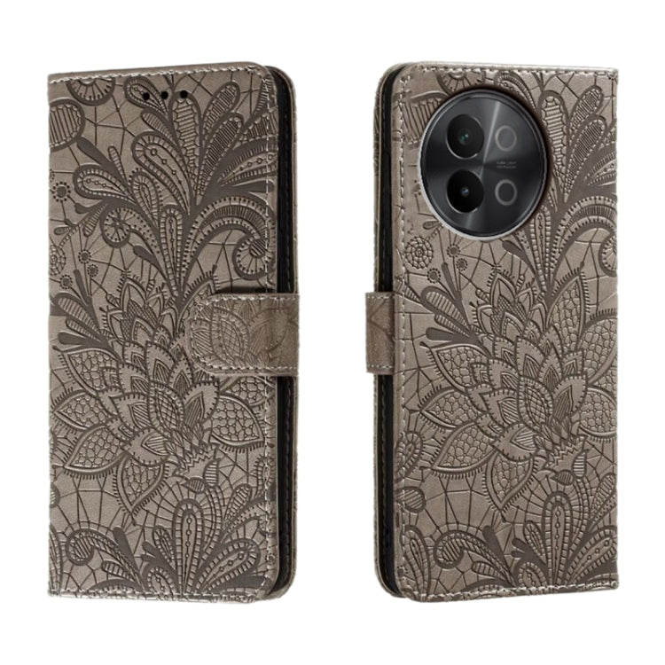 Lace Flower Embossing Flip Leather Phone Case, For vivo iQOO 15, For vivo Y500 5G, For vivo Y38, For vivo iQOO Z9X, For vivo S18E, For vivo S18, For vivo iQOO 12 Pro, For vivo iQOO 12