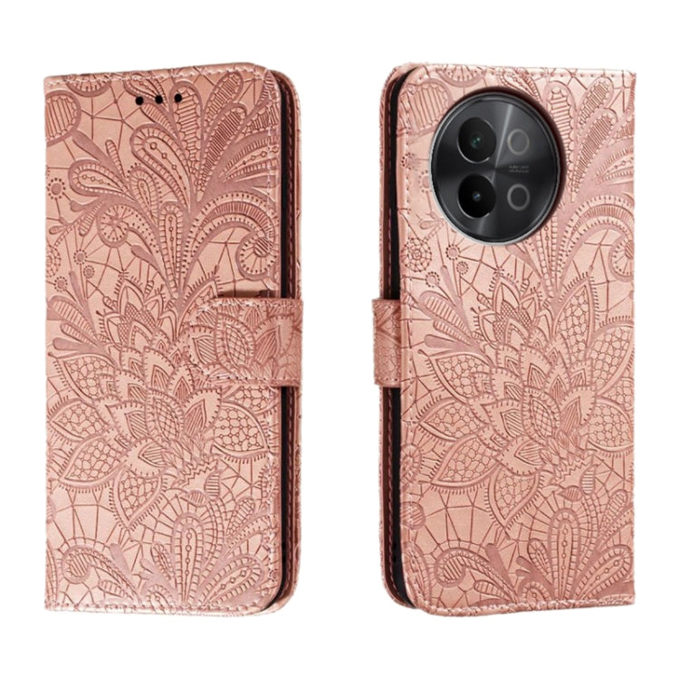 Lace Flower Embossing Flip Leather Phone Case, For vivo iQOO 15, For vivo Y500 5G, For vivo Y38, For vivo iQOO Z9X, For vivo S18E, For vivo S18, For vivo iQOO 12 Pro, For vivo iQOO 12