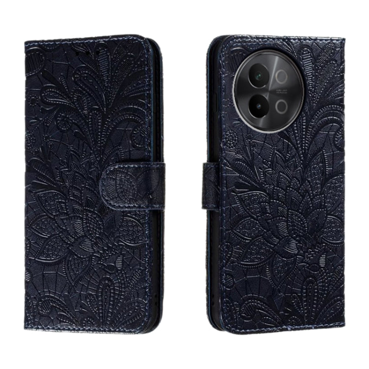 Lace Flower Embossing Flip Leather Phone Case, For vivo iQOO 15, For vivo Y500 5G, For vivo Y38, For vivo iQOO Z9X, For vivo S18E, For vivo S18, For vivo iQOO 12 Pro, For vivo iQOO 12