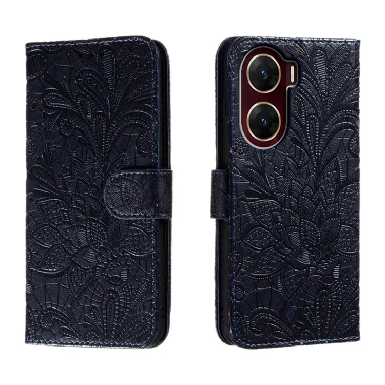 Lace Flower Embossing Flip Leather Phone Case, For vivo Y200 5G, For vivo Y17S, For vivo V29E, For vivo Y35M+, For vivo S17, For vivo S17E, For vivo iQOO Neo8, For vivo Y78