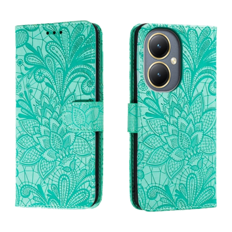 Lace Flower Embossing Flip Leather Phone Case, For vivo Y200 5G, For vivo Y17S, For vivo V29E, For vivo Y35M+, For vivo S17, For vivo S17E, For vivo iQOO Neo8, For vivo Y78