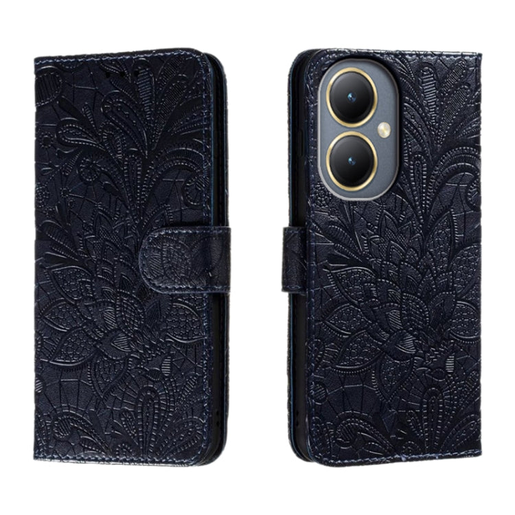 Lace Flower Embossing Flip Leather Phone Case, For vivo Y200 5G, For vivo Y17S, For vivo V29E, For vivo Y35M+, For vivo S17, For vivo S17E, For vivo iQOO Neo8, For vivo Y78
