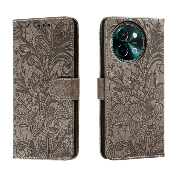 Lace Flower Embossing Flip Leather Phone Case, For vivo iQOO 15, For vivo Y500 5G, For vivo Y38, For vivo iQOO Z9X, For vivo S18E, For vivo S18, For vivo iQOO 12 Pro, For vivo iQOO 12
