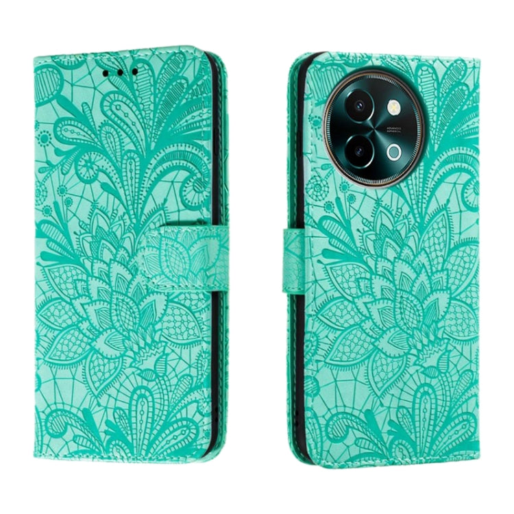 Lace Flower Embossing Flip Leather Phone Case, For vivo iQOO 15, For vivo Y500 5G, For vivo Y38, For vivo iQOO Z9X, For vivo S18E, For vivo S18, For vivo iQOO 12 Pro, For vivo iQOO 12