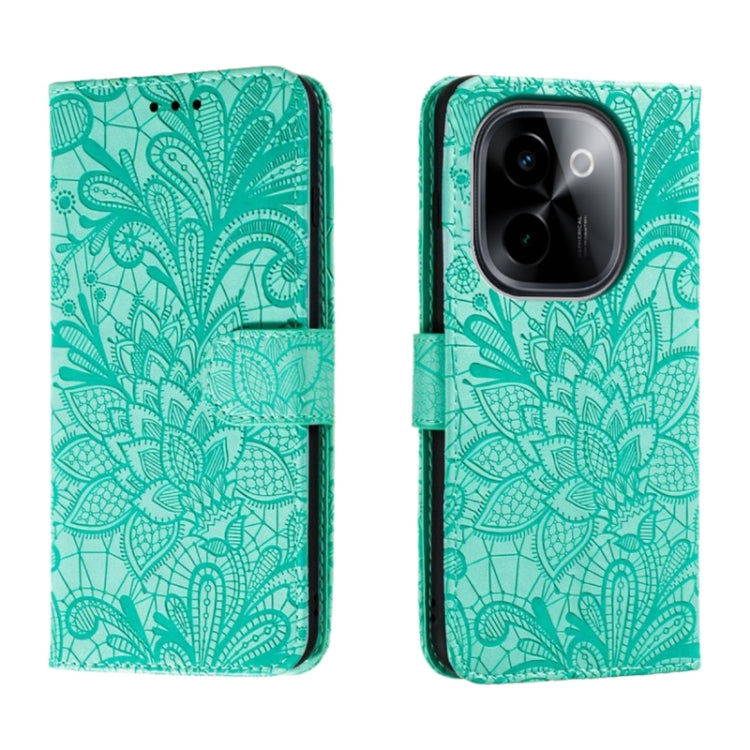 Lace Flower Embossing Flip Leather Phone Case, For vivo Y200 5G, For vivo Y17S, For vivo V29E, For vivo Y35M+, For vivo S17, For vivo S17E, For vivo iQOO Neo8, For vivo Y78