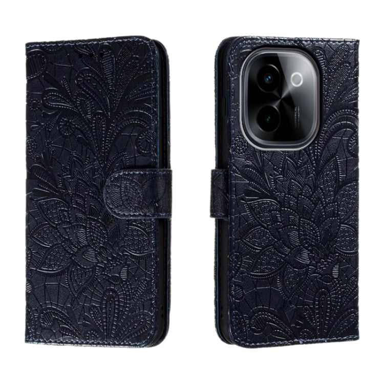 Lace Flower Embossing Flip Leather Phone Case, For vivo Y200 5G, For vivo Y17S, For vivo V29E, For vivo Y35M+, For vivo S17, For vivo S17E, For vivo iQOO Neo8, For vivo Y78