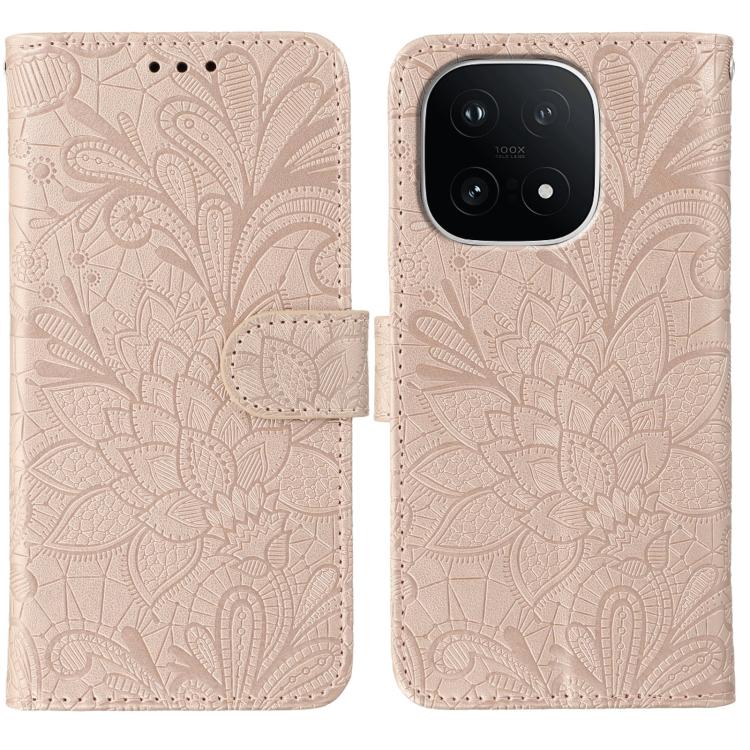 Lace Flower Embossing Flip Leather Phone Case, For vivo iQOO 15, For vivo Y500 5G, For vivo Y38, For vivo iQOO Z9X, For vivo S18E, For vivo S18, For vivo iQOO 12 Pro, For vivo iQOO 12