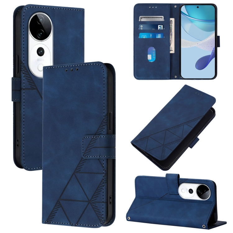 Crossbody 3D Embossed Flip Leather Phone Case, For vivo V50 Lite 5G, For vivo Y29S 5G / Y04 4G Global, For vivo Y29 4G Global, For vivo V50 Global, For vivo S20, For vivo S20 Pro, For vivo Y300, For vivo S19 Pro