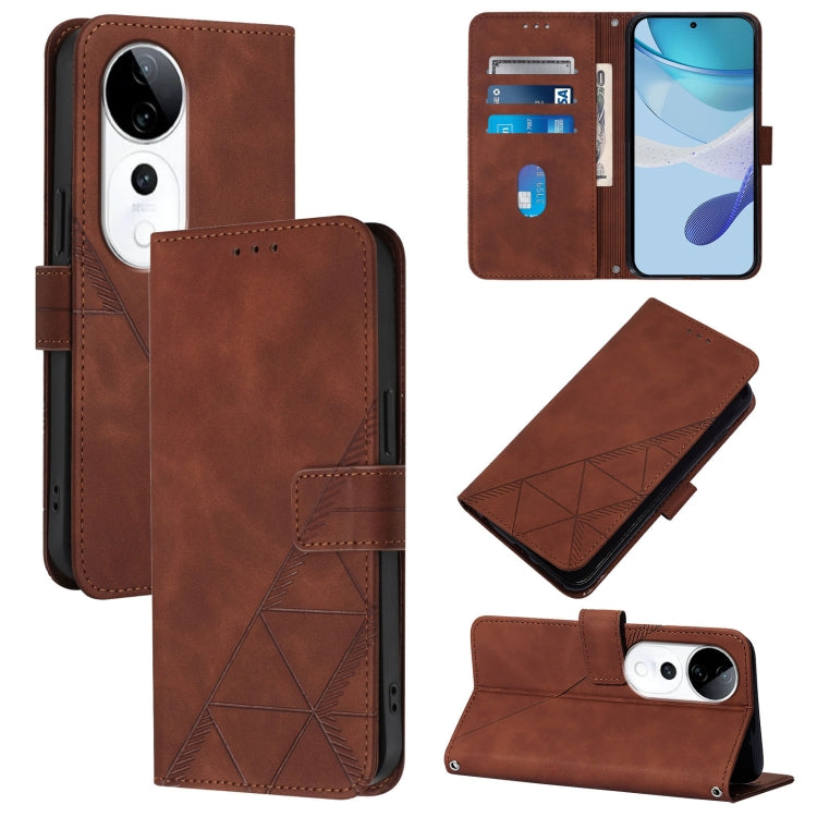Crossbody 3D Embossed Flip Leather Phone Case, For vivo V50 Lite 5G, For vivo Y29S 5G / Y04 4G Global, For vivo Y29 4G Global, For vivo V50 Global, For vivo S20, For vivo S20 Pro, For vivo Y300, For vivo S19 Pro