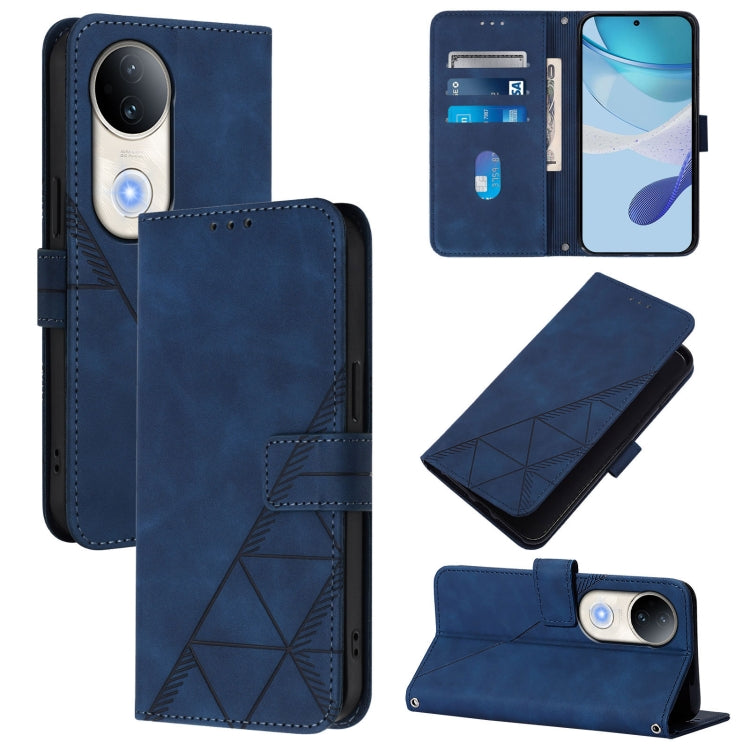Crossbody 3D Embossed Flip Leather Phone Case, For vivo V50 Lite 5G, For vivo Y29S 5G / Y04 4G Global, For vivo Y29 4G Global, For vivo V50 Global, For vivo S20, For vivo S20 Pro, For vivo Y300, For vivo S19 Pro