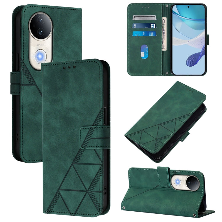 Crossbody 3D Embossed Flip Leather Phone Case, For vivo V50 Lite 5G, For vivo Y29S 5G / Y04 4G Global, For vivo Y29 4G Global, For vivo V50 Global, For vivo S20, For vivo S20 Pro, For vivo Y300, For vivo S19 Pro