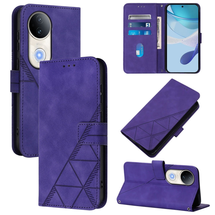 Crossbody 3D Embossed Flip Leather Phone Case, For vivo V50 Lite 5G, For vivo Y29S 5G / Y04 4G Global, For vivo Y29 4G Global, For vivo V50 Global, For vivo S20, For vivo S20 Pro, For vivo Y300, For vivo S19 Pro