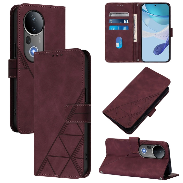 Crossbody 3D Embossed Flip Leather Phone Case, For vivo V50 Lite 5G, For vivo Y29S 5G / Y04 4G Global, For vivo Y29 4G Global, For vivo V50 Global, For vivo S20, For vivo S20 Pro, For vivo Y300, For vivo S19 Pro