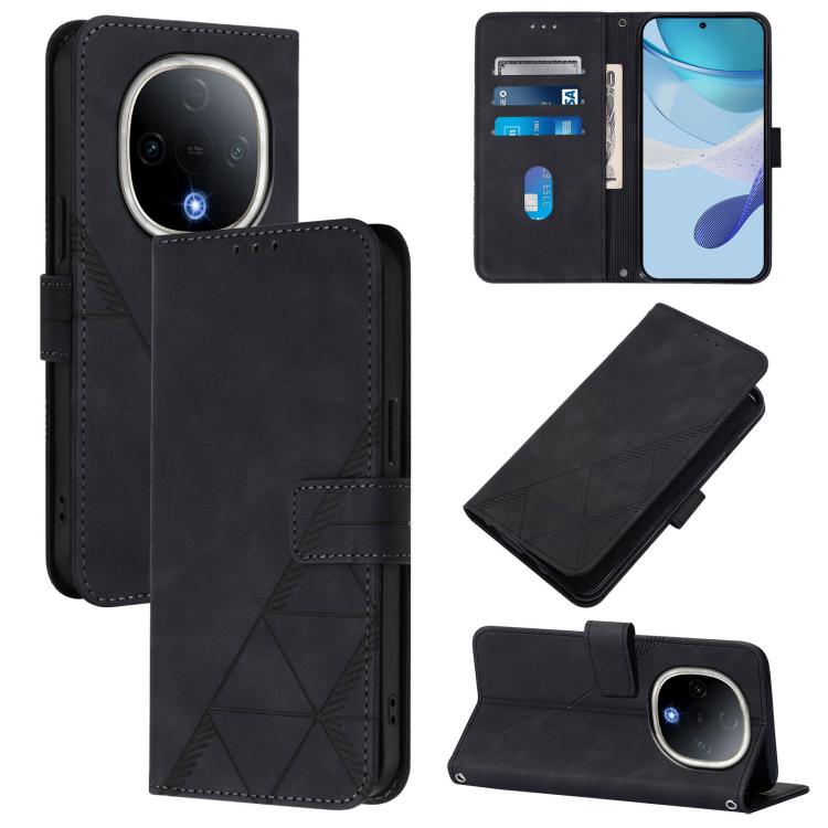 Crossbody 3D Embossed Flip Leather Phone Case, For vivo V50 Lite 5G, For vivo Y29S 5G / Y04 4G Global, For vivo Y29 4G Global, For vivo V50 Global, For vivo S20, For vivo S20 Pro, For vivo Y300, For vivo S19 Pro