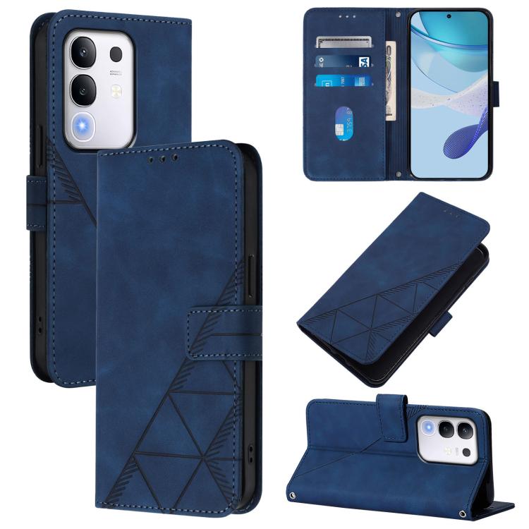 Crossbody 3D Embossed Flip Leather Phone Case, For vivo V50 Lite 5G, For vivo Y29S 5G / Y04 4G Global, For vivo Y29 4G Global, For vivo V50 Global, For vivo S20, For vivo S20 Pro, For vivo Y300, For vivo S19 Pro