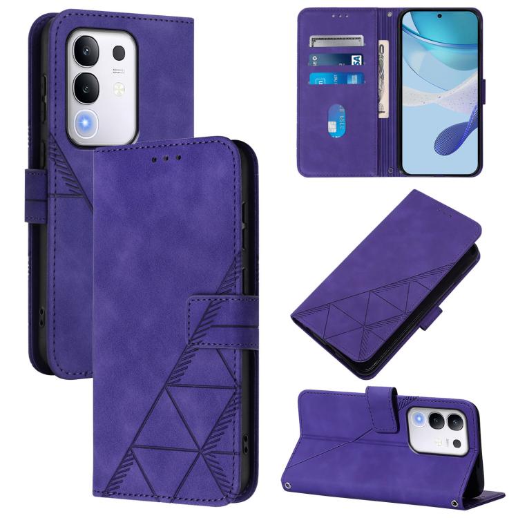Crossbody 3D Embossed Flip Leather Phone Case, For vivo V50 Lite 5G, For vivo Y29S 5G / Y04 4G Global, For vivo Y29 4G Global, For vivo V50 Global, For vivo S20, For vivo S20 Pro, For vivo Y300, For vivo S19 Pro