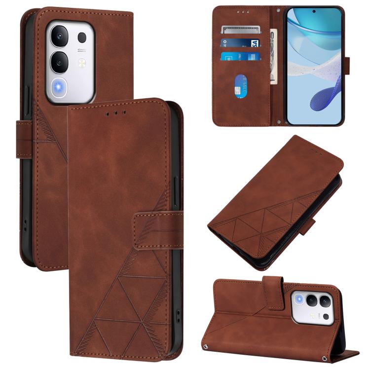 Crossbody 3D Embossed Flip Leather Phone Case, For vivo V50 Lite 5G, For vivo Y29S 5G / Y04 4G Global, For vivo Y29 4G Global, For vivo V50 Global, For vivo S20, For vivo S20 Pro, For vivo Y300, For vivo S19 Pro