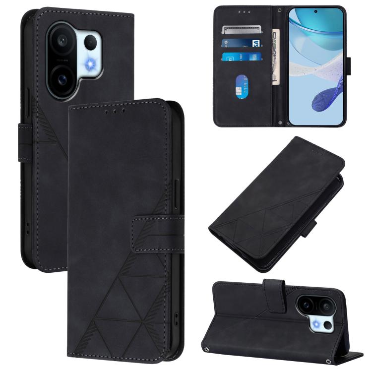 Crossbody 3D Embossed Flip Leather Phone Case, For vivo V60 Lite 5G Global, For vivo Y400 5G Global, For vivo Y400 4G, For vivo V60 5G Global, For vivo S30 Pro mini, For vivo S30, For vivo X200s, For vivo Y39 5G Global
