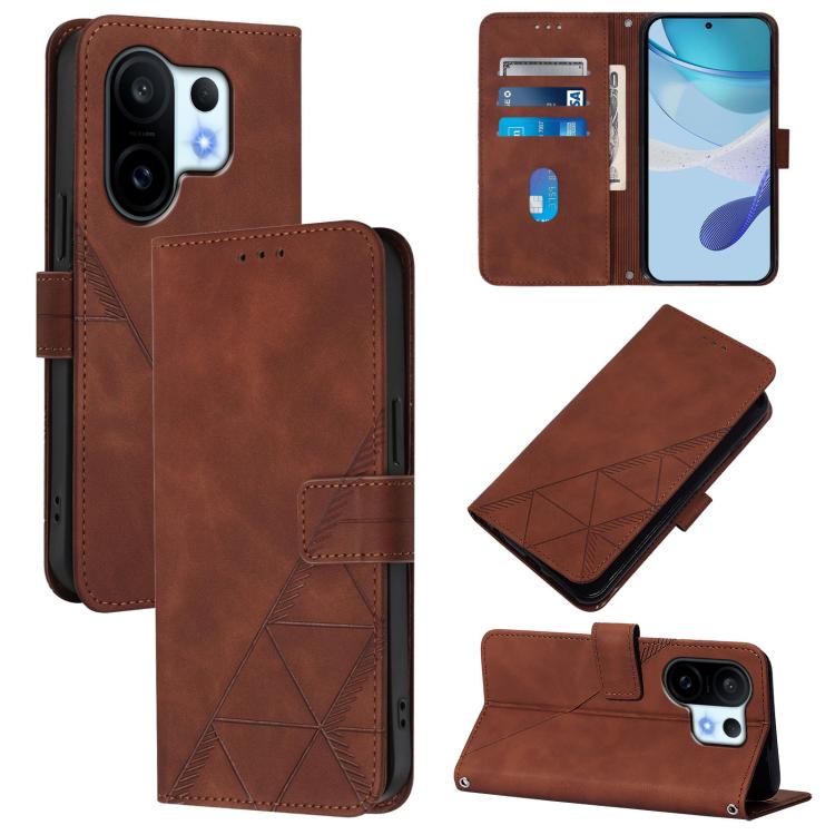 Crossbody 3D Embossed Flip Leather Phone Case, For vivo V60 Lite 5G Global, For vivo Y400 5G Global, For vivo Y400 4G, For vivo V60 5G Global, For vivo S30 Pro mini, For vivo S30, For vivo X200s, For vivo Y39 5G Global