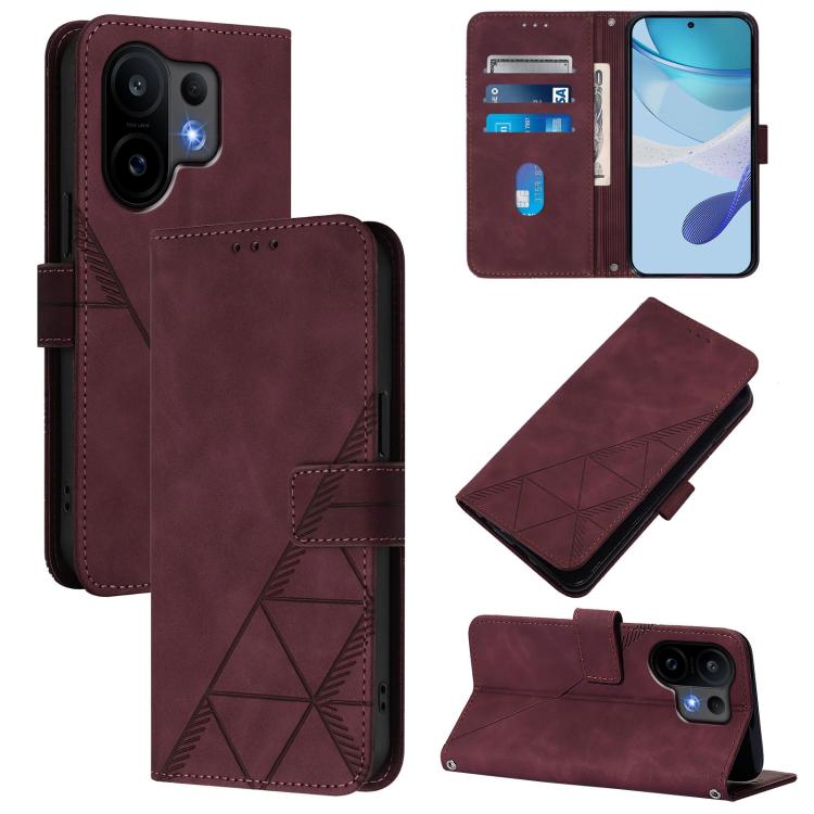 Crossbody 3D Embossed Flip Leather Phone Case, For vivo V60 Lite 5G Global, For vivo Y400 5G Global, For vivo Y400 4G, For vivo V60 5G Global, For vivo S30 Pro mini, For vivo S30, For vivo X200s, For vivo Y39 5G Global