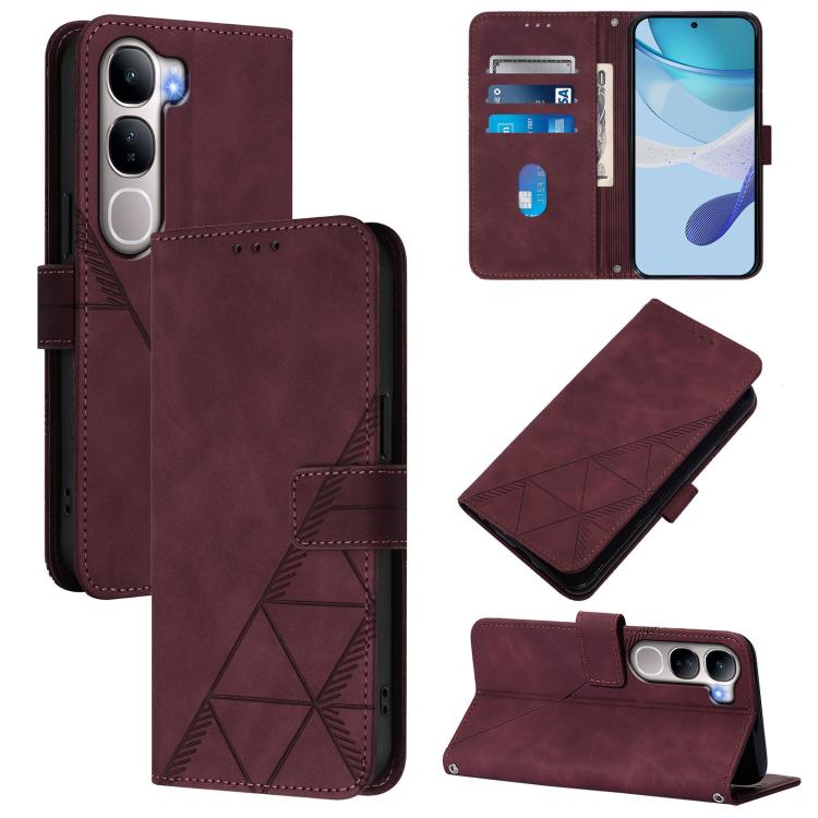 Crossbody 3D Embossed Flip Leather Phone Case, For vivo X300 FE 5G Zeiss/S50 Pro Mini 5G, For vivo X300s, For vivo Y21 5G 2026 Global / Y05 4G, For vivo V70 FE 5G, For vivo X300 Ultra, For vivo X300 Pro, For vivo X300, For vivo Y31 5G Global