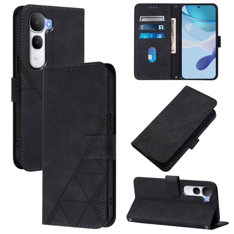 Crossbody 3D Embossed Flip Leather Phone Case, For vivo V60 Lite 5G Global, For vivo Y400 5G Global, For vivo Y400 4G, For vivo V60 5G Global, For vivo S30 Pro mini, For vivo S30, For vivo X200s, For vivo Y39 5G Global