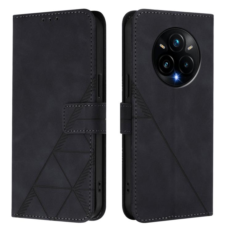 Crossbody 3D Embossed Flip Leather Phone Case, For Realme 14 Pro+, For Realme 14 Pro, For Realme GT7 Pro 5G, For Realme 13 Pro / 13 Pro+ 5G, For Realme GT 6 5G Global, For Realme GT 6T 5G Global, For Realme C21Y, For Realme C17 / 7i