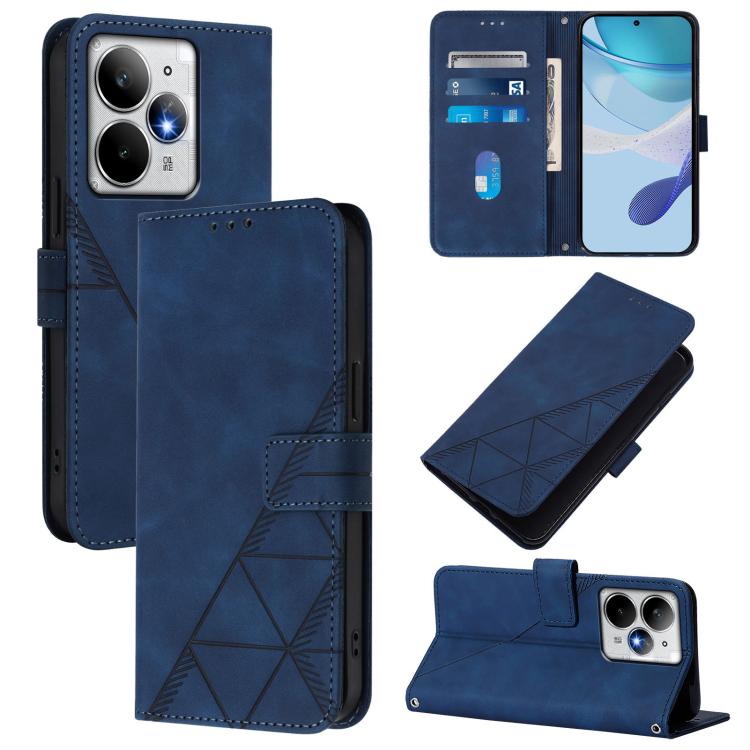 Crossbody 3D Embossed Flip Leather Phone Case, For Realme 15T 5G Global, For Realme 15 / 15 Pro 5G Global, For Realme C71 4G Global, For Realme Neo7 Turbo 5G, For Realme V70 5G / C75 5G, For Realme Narzo 80 Pro, For Realme P3 5G Global / 14 5G         ...