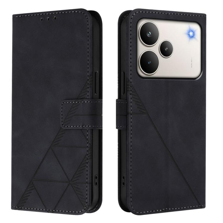 Crossbody 3D Embossed Flip Leather Phone Case, For Realme 16T 5G Global, For Realme C85 5G / 15X 5G India, For Realme 16 Pro+ 5G Global, For Realme 16 Pro 5G Global, For Realme P4X 5G, For Realme C71 4G India, For Realme P4 Pro 5G, For Realme P4 5G