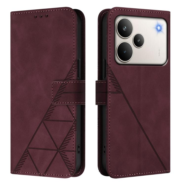 Crossbody 3D Embossed Flip Leather Phone Case, For Realme 16T 5G Global, For Realme C85 5G / 15X 5G India, For Realme 16 Pro+ 5G Global, For Realme 16 Pro 5G Global, For Realme P4X 5G, For Realme C71 4G India, For Realme P4 Pro 5G, For Realme P4 5G