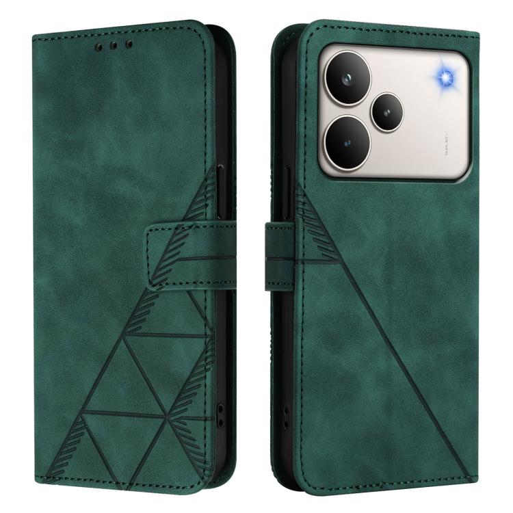 Crossbody 3D Embossed Flip Leather Phone Case, For Realme 16T 5G Global, For Realme C85 5G / 15X 5G India, For Realme 16 Pro+ 5G Global, For Realme 16 Pro 5G Global, For Realme P4X 5G, For Realme C71 4G India, For Realme P4 Pro 5G, For Realme P4 5G