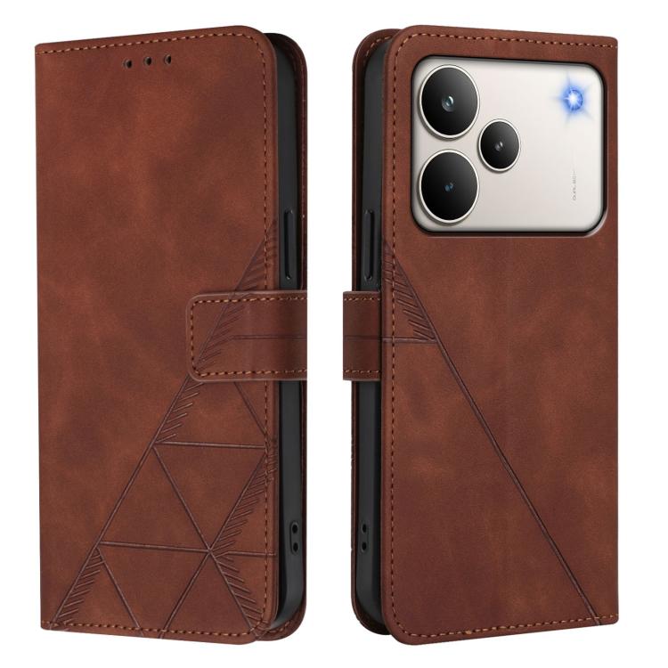 Crossbody 3D Embossed Flip Leather Phone Case, For Realme 16T 5G Global, For Realme C85 5G / 15X 5G India, For Realme 16 Pro+ 5G Global, For Realme 16 Pro 5G Global, For Realme P4X 5G, For Realme C71 4G India, For Realme P4 Pro 5G, For Realme P4 5G