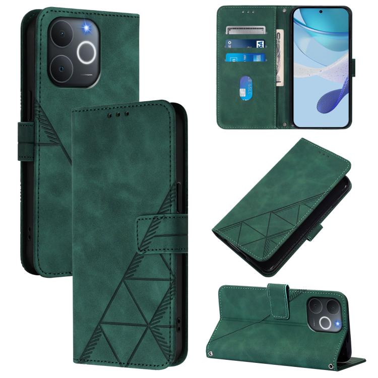 Crossbody 3D Embossed Flip Leather Phone Case, For Realme 16T 5G Global, For Realme C85 5G / 15X 5G India, For Realme 16 Pro+ 5G Global, For Realme 16 Pro 5G Global, For Realme P4X 5G, For Realme C71 4G India, For Realme P4 Pro 5G, For Realme P4 5G