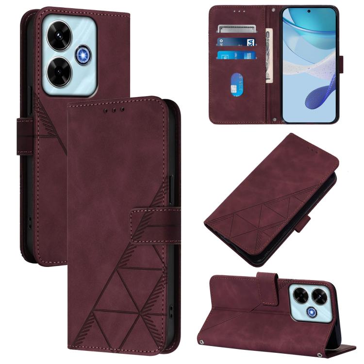 Crossbody 3D Embossed Flip Leather Phone Case, For Xiaomi 17 Max 5G, For Xiaomi 17T Pro 5G, For Xiaomi Poco M7 4G 169mm, For Xiaomi 15T Pro 5G, For Xiaomi 15T 5G, For Xiaomi Civi 5 Pro, For Xiaomi 15S Pro, For Xiaomi Poco M6 4G / M6 Plus