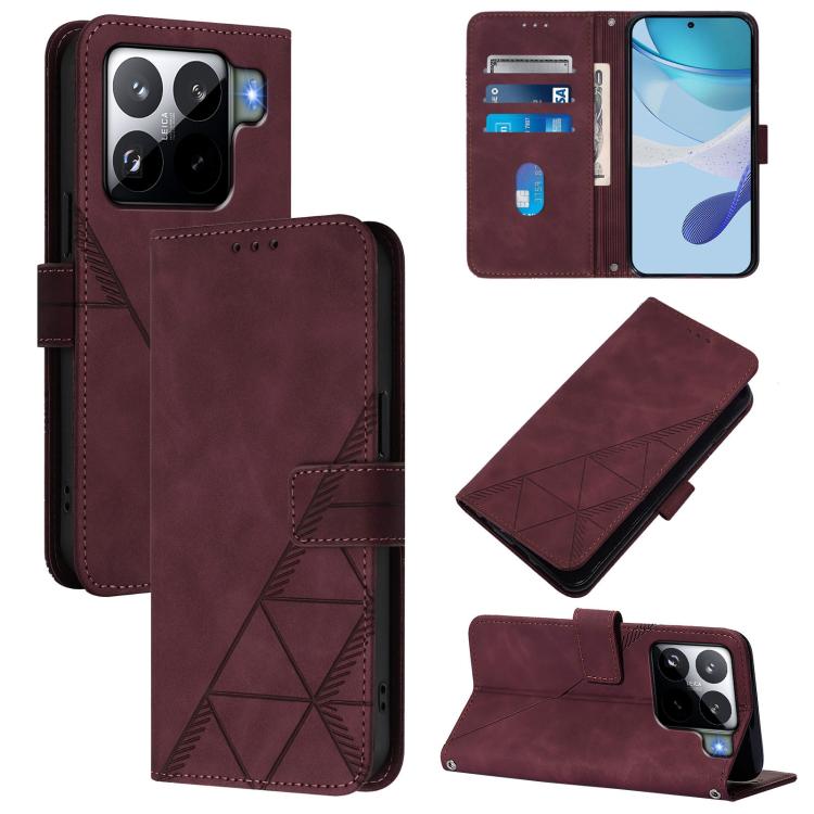 Crossbody 3D Embossed Flip Leather Phone Case, For Xiaomi 17 Max 5G, For Xiaomi 17T Pro 5G, For Xiaomi Poco M7 4G 169mm, For Xiaomi 15T Pro 5G, For Xiaomi 15T 5G, For Xiaomi Civi 5 Pro, For Xiaomi 15S Pro, For Xiaomi Poco M6 4G / M6 Plus