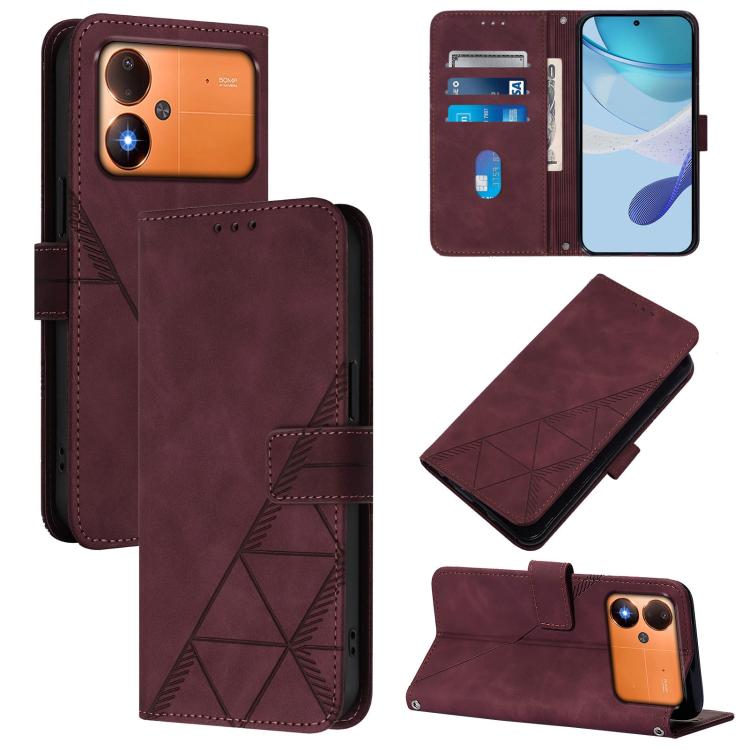 Crossbody 3D Embossed Flip Leather Phone Case, For Xiaomi Poco M8 Power 5G, For Xiaomi Poco F9 Ultra 5G, For Xiaomi Poco F9 Pro / Redmi K100 Pro 5G, For Xiaomi 17 Max 5G, For Xiaomi 17T Pro 5G, For Xiaomi Poco M7 4G 169mm, For Xiaomi 15T Pro 5G        ...