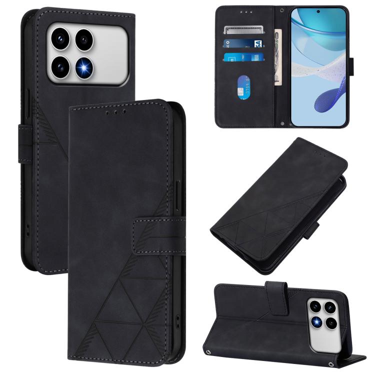 Crossbody 3D Embossed Flip Leather Phone Case, For Xiaomi Poco M8 Power 5G, For Xiaomi Poco F9 Ultra 5G, For Xiaomi Poco F9 Pro / Redmi K100 Pro 5G, For Xiaomi 17 Max 5G, For Xiaomi 17T Pro 5G, For Xiaomi Poco M7 4G 169mm, For Xiaomi 15T Pro 5G        ...