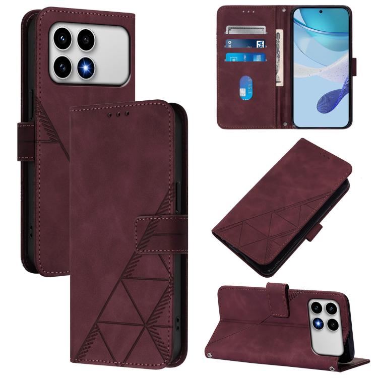 Crossbody 3D Embossed Flip Leather Phone Case, For Xiaomi Poco M8 Power 5G, For Xiaomi Poco F9 Ultra 5G, For Xiaomi Poco F9 Pro / Redmi K100 Pro 5G, For Xiaomi 17 Max 5G, For Xiaomi 17T Pro 5G, For Xiaomi Poco M7 4G 169mm, For Xiaomi 15T Pro 5G        ...
