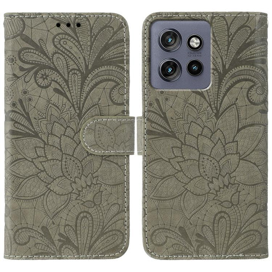 Lace Flower Embossing Flip Leather Phone Case, For Motorola Edge 50 Neo, For Motorola Edge 50 Ultra, For Motorola Edge 50 Pro, For Motorola Edge 50 Fusion, For Motorola Moto G24 Power, For Motorola Moto G34, For Motorola Moto G Play 2024               ...