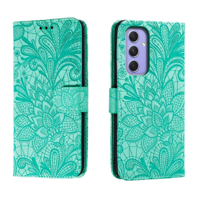 Lace Flower Embossing Flip Leather Phone Case, For Samsung Galaxy A06 4G / 5G, For Samsung Galaxy A56 5G, For Samsung Galaxy A16 4G / 5G / A26 5G, For Samsung Galaxy A36 5G, For Samsung Galaxy A55, For Samsung Galaxy A35, For Samsung Galaxy A05