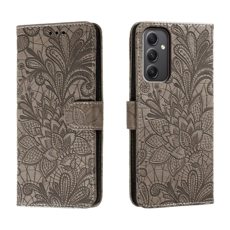 Lace Flower Embossing Flip Leather Phone Case, For Samsung Galaxy A06 4G / 5G, For Samsung Galaxy A56 5G, For Samsung Galaxy A16 4G / 5G / A26 5G, For Samsung Galaxy A36 5G, For Samsung Galaxy A55, For Samsung Galaxy A35, For Samsung Galaxy A05
