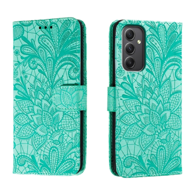 Lace Flower Embossing Flip Leather Phone Case, For Samsung Galaxy A06 4G / 5G, For Samsung Galaxy A56 5G, For Samsung Galaxy A16 4G / 5G / A26 5G, For Samsung Galaxy A36 5G, For Samsung Galaxy A55, For Samsung Galaxy A35, For Samsung Galaxy A05