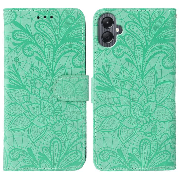 Lace Flower Embossing Flip Leather Phone Case, For Samsung Galaxy A06 4G / 5G, For Samsung Galaxy A56 5G, For Samsung Galaxy A16 4G / 5G / A26 5G, For Samsung Galaxy A36 5G, For Samsung Galaxy A55, For Samsung Galaxy A35, For Samsung Galaxy A05