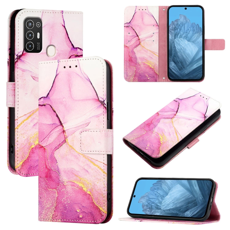 PT003 Marble Pattern Flip Leather Phone Case, For ZTE Blade A53 Pro, For ZTE Blade A53, For ZTE Blade V40s, For ZTE Blade A52