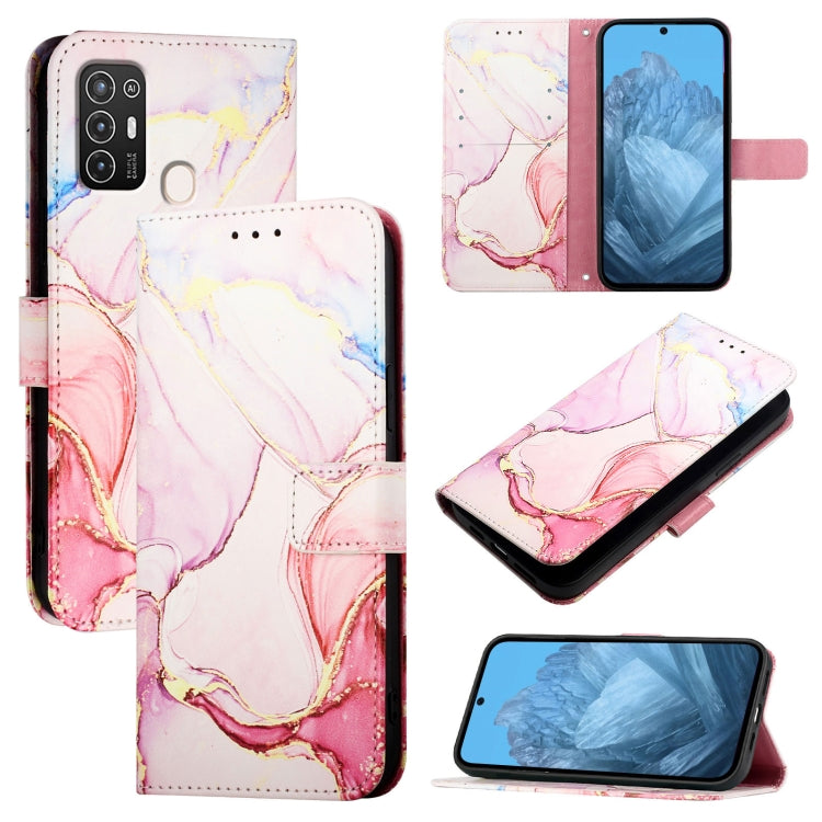 PT003 Marble Pattern Flip Leather Phone Case, For ZTE Blade A53 Pro, For ZTE Blade A53, For ZTE Blade V40s, For ZTE Blade A52