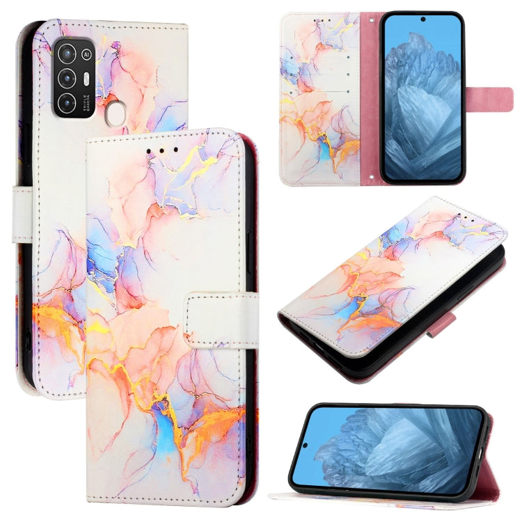 PT003 Marble Pattern Flip Leather Phone Case, For ZTE Blade A53 Pro, For ZTE Blade A53, For ZTE Blade V40s, For ZTE Blade A52