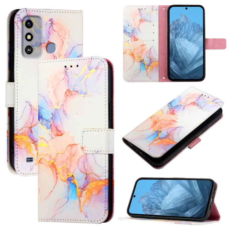 PT003 Marble Pattern Flip Leather Phone Case, For ZTE Blade A53 Pro, For ZTE Blade A53, For ZTE Blade V40s, For ZTE Blade A52